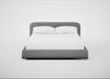 Nuvola Bed Super King / Boucle Steel / Walnut Stained