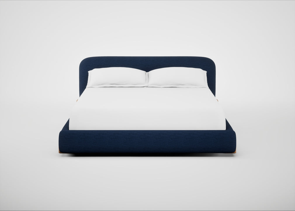 Nuvola Bed Super King / Broad Weave Lagoon / Natural