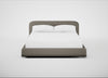 Nuvola Bed Super King / Broad Weave Pebble / Black