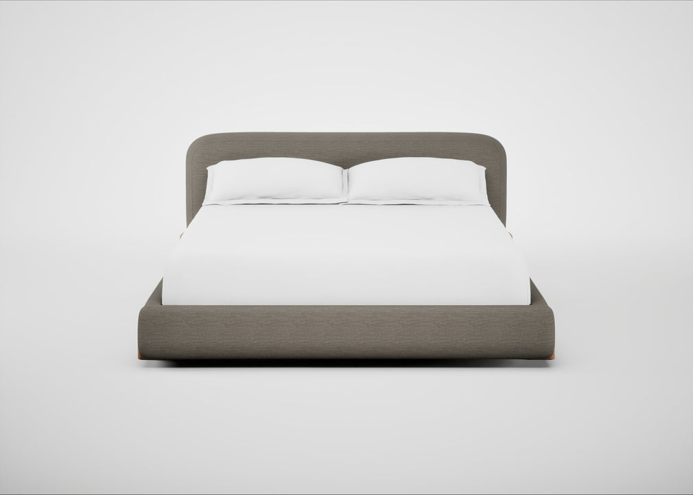 Nuvola Bed Super King / Broad Weave Pebble / Natural