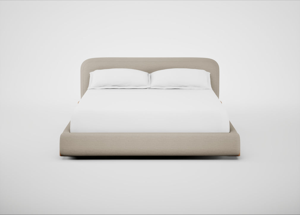 Nuvola Bed Super King / Broad Weave Putty / Natural