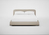 Nuvola Bed Super King / Broad Weave Putty / Walnut Stained