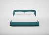 Nuvola Bed Super King / Brushed Cotton Cadet / Black