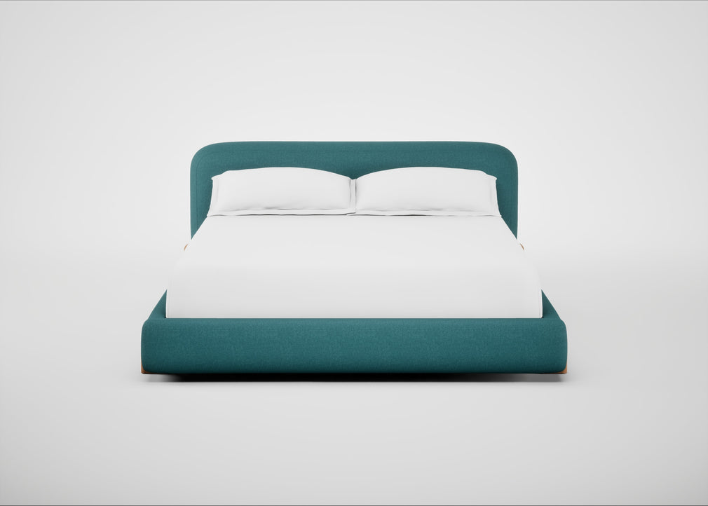 Nuvola Bed Super King / Brushed Cotton Cadet / Natural