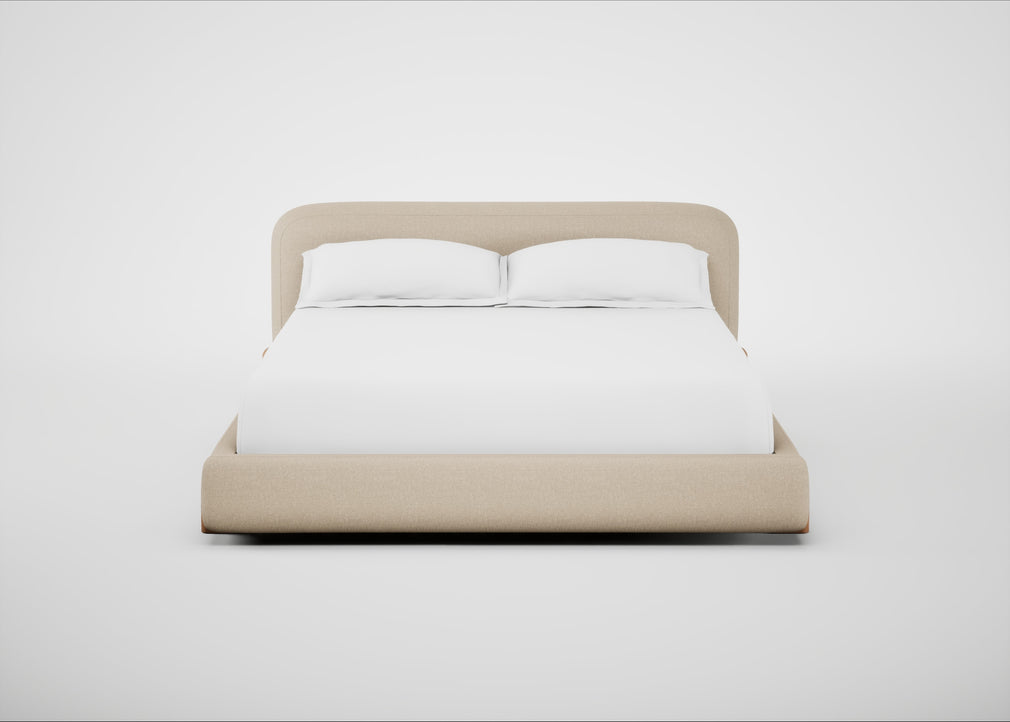 Nuvola Bed Super King / Brushed Cotton Oat / Natural