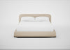 Nuvola Bed Super King / Brushed Cotton Oat / Walnut Stained