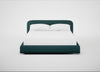 Nuvola Bed Super King / Brushed Cotton Pine / Walnut Stained
