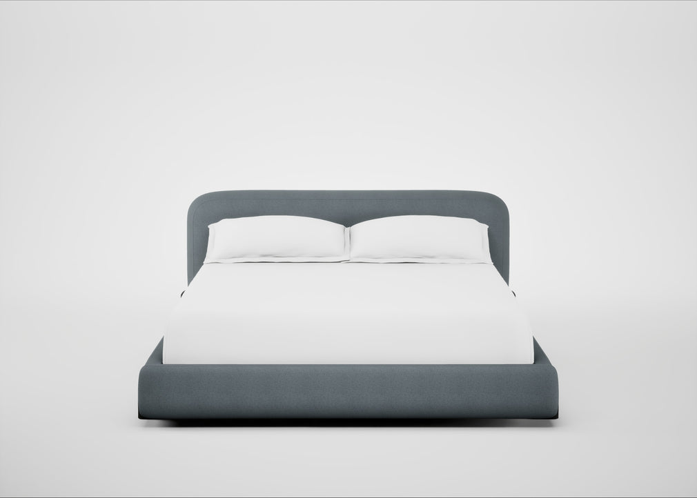 Nuvola Bed Super King / Capelo Linen-Cotton Mineral / Black