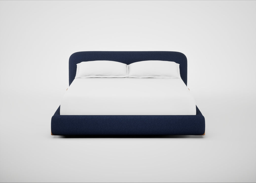 Nuvola Bed Super King / Melton Wool New Navy / Natural