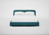 Nuvola Bed Super King / Smart Luxe Velvet Airforce Blue / Natural