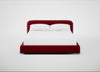 Nuvola Bed Super King / Smart Luxe Velvet Mulberry / Walnut Stained
