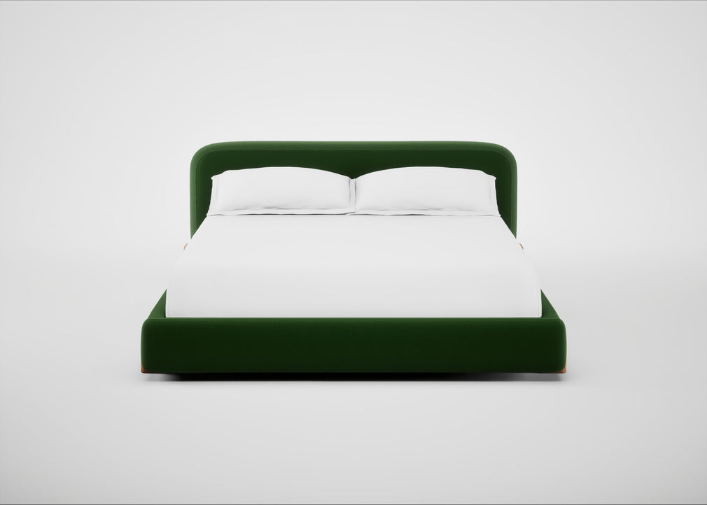 Nuvola Bed Super King / Smart Velvet Forest / Natural