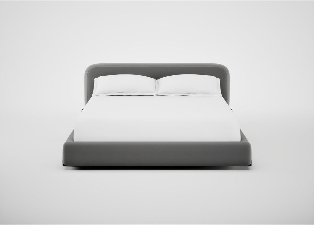 Nuvola Bed Super King / Smart Velvet Mercury / Black