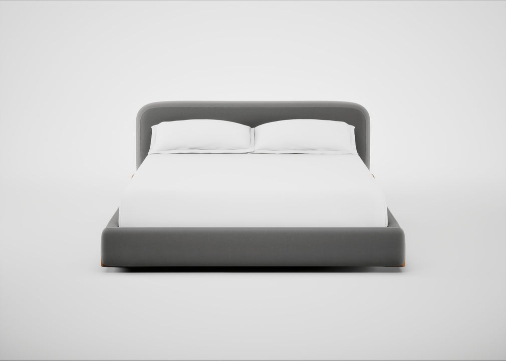 Nuvola Bed Super King / Smart Velvet Mercury / Natural