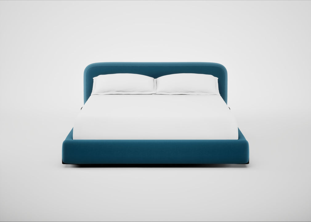 Nuvola Bed Super King / Smart Velvet Ocean Blue / Black