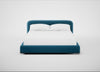 Nuvola Bed Super King / Smart Velvet Ocean Blue / Natural