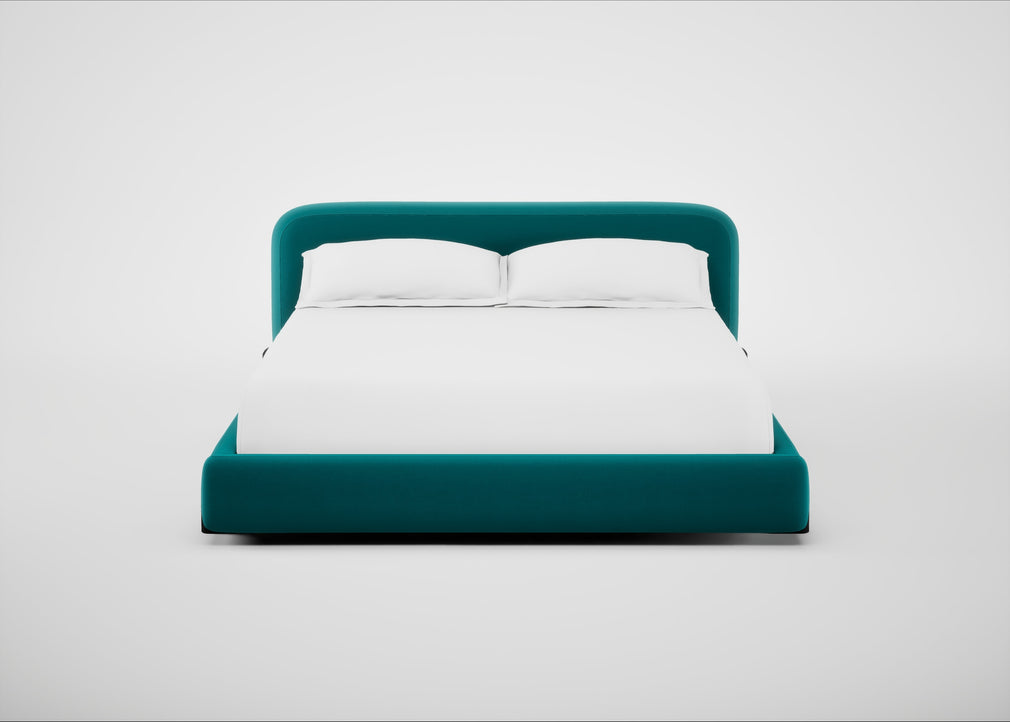Nuvola Bed Super King / Smart Velvet Petrol / Black