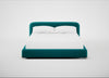 Nuvola Bed Super King / Smart Velvet Petrol / Natural