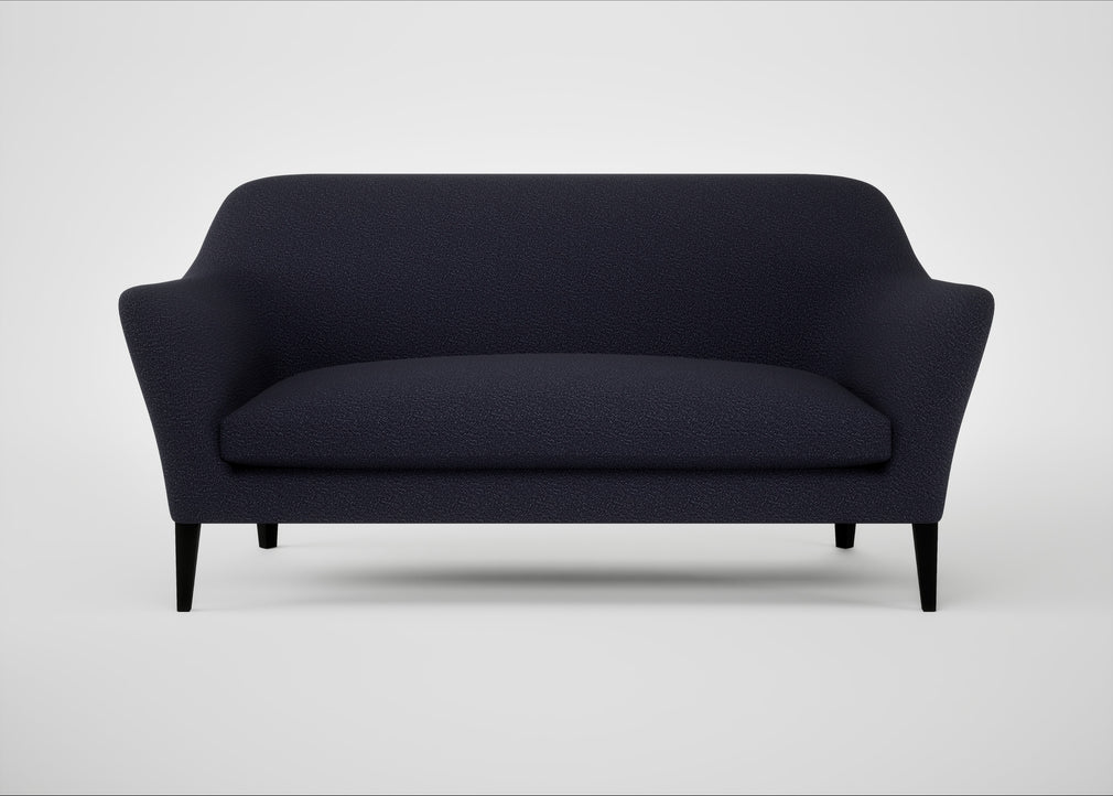 Wallis 3 Seater Sofa Boucle Indigo / Black