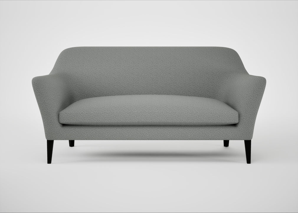 Wallis 3 Seater Sofa Boucle Steel / Black