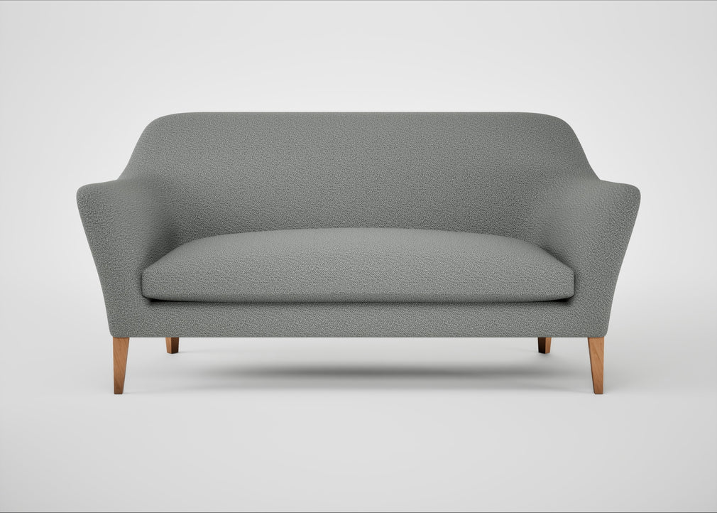 Wallis 3 Seater Sofa Boucle Steel / Natural
