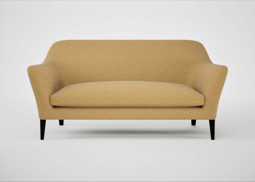 Wallis 3 Seater Sofa Boucle Tweed Citrine / Black