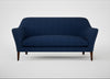 Wallis 3 Seater Sofa Broad Weave Lagoon / Walnut Stained