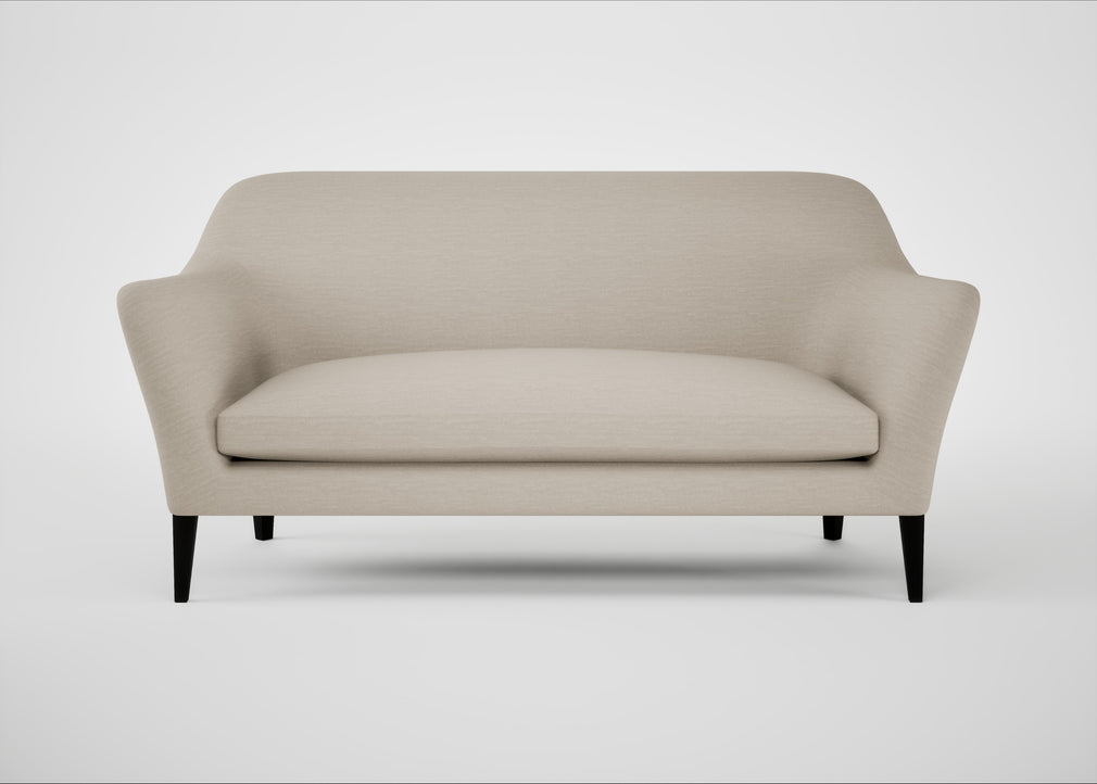 Wallis 3 Seater Sofa Broad Weave Putty / Black