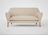 Wallis 3 Seater Sofa Brushed Cotton Oat / Walnut Stained