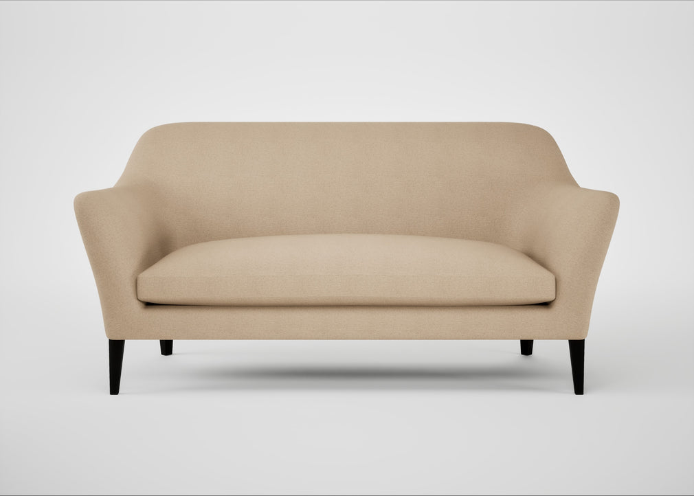 Wallis 3 Seater Sofa Capelo Linen-Cotton Bamboo / Black