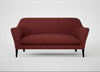 Wallis 3 Seater Sofa Capelo Linen-Cotton Etruscan Red / Black