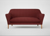 Wallis 3 Seater Sofa Capelo Linen-Cotton Etruscan Red / Natural