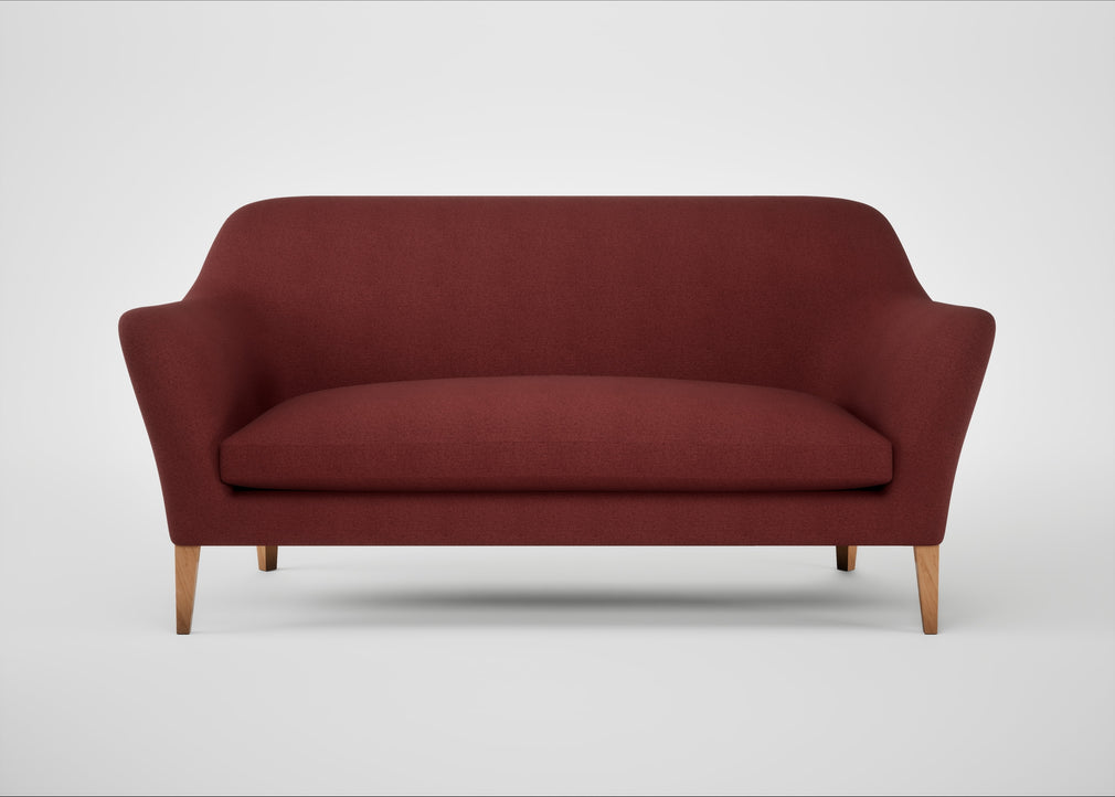 Wallis 3 Seater Sofa Capelo Linen-Cotton Etruscan Red / Natural