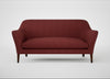 Wallis 3 Seater Sofa Capelo Linen-Cotton Etruscan Red / Walnut Stained