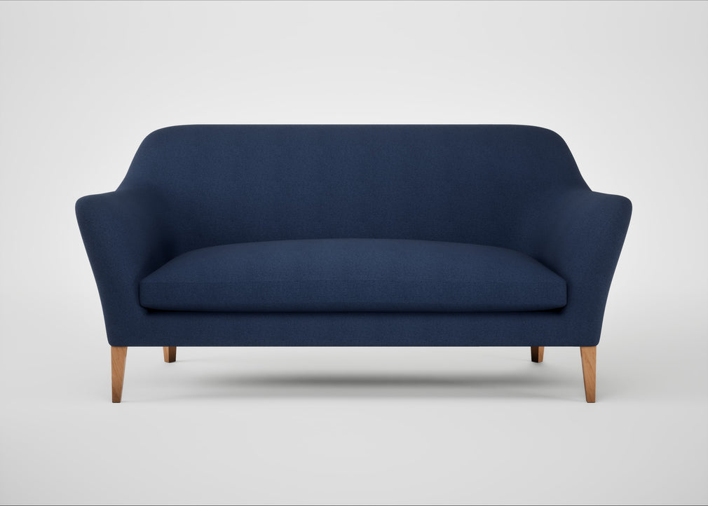 Wallis 3 Seater Sofa Capelo Linen-Cotton Inkspot / Natural