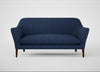 Wallis 3 Seater Sofa Capelo Linen-Cotton Inkspot / Walnut Stained