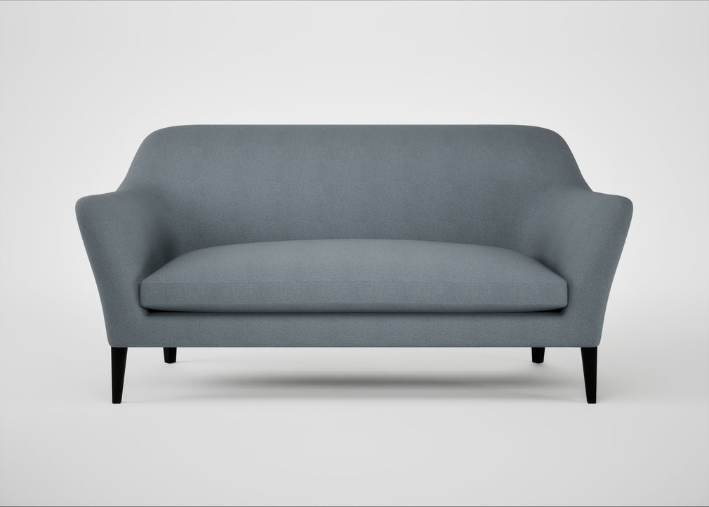 Wallis 3 Seater Sofa Capelo Linen-Cotton Mineral / Black