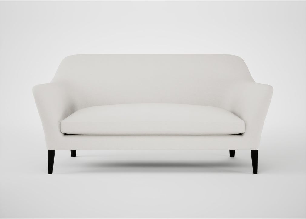 Wallis 3 Seater Sofa Capelo Linen-Cotton Sea Salt / Black