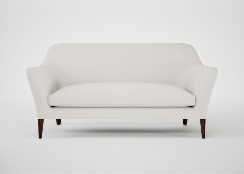 Wallis 3 Seater Sofa Capelo Linen-Cotton Sea Salt / Walnut Stained