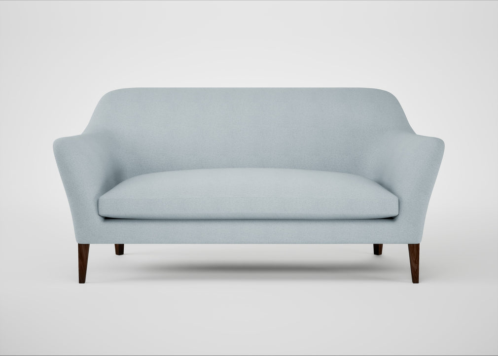 Wallis 3 Seater Sofa Capelo Linen-Cotton Sea Shanty / Walnut Stained