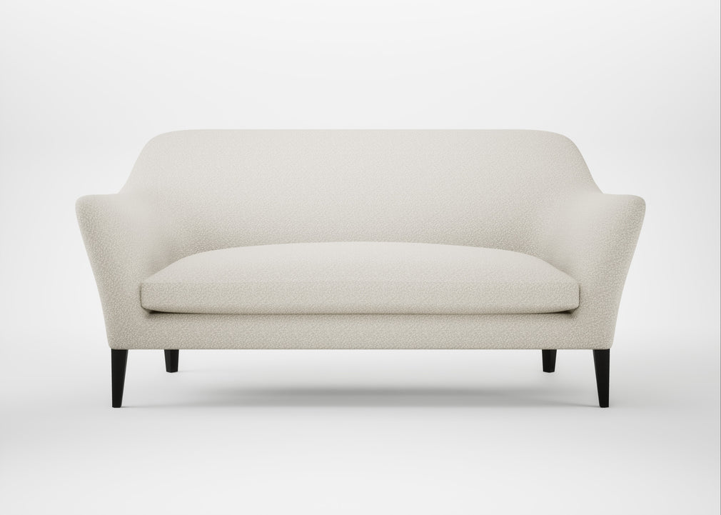 Wallis 3 Seater Sofa Chunky Boucle Ecru / Black