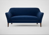 Wallis 3 Seater Sofa Cotton Velvet Midnight / Walnut Stained