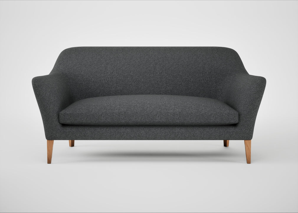 Wallis 3 Seater Sofa Melton Wool Granite / Natural