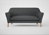 Wallis 3 Seater Sofa Melton Wool Granite / Natural