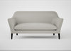 Wallis 3 Seater Sofa Melton Wool Limestone / Black