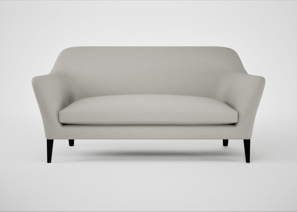 Wallis 3 Seater Sofa Melton Wool Limestone / Black