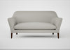 Wallis 3 Seater Sofa Melton Wool Limestone / Walnut Stained