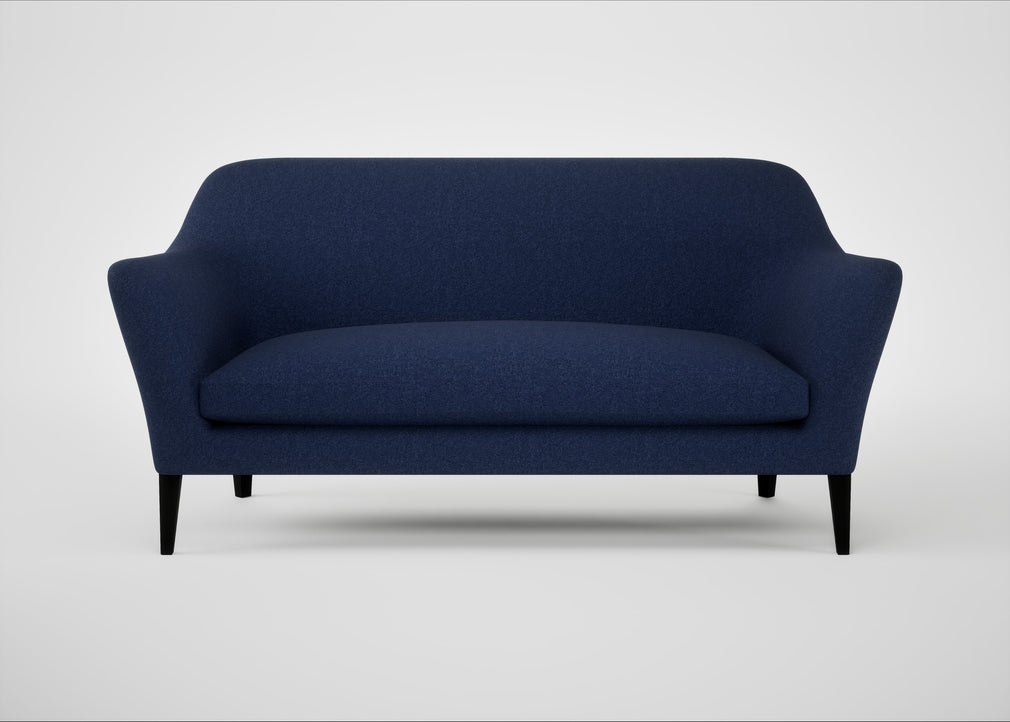 Wallis 3 Seater Sofa Melton Wool New Navy / Black