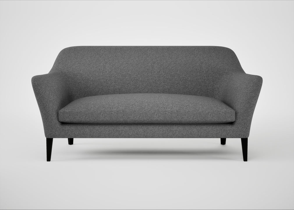 Wallis 3 Seater Sofa Melton Wool Shale / Black