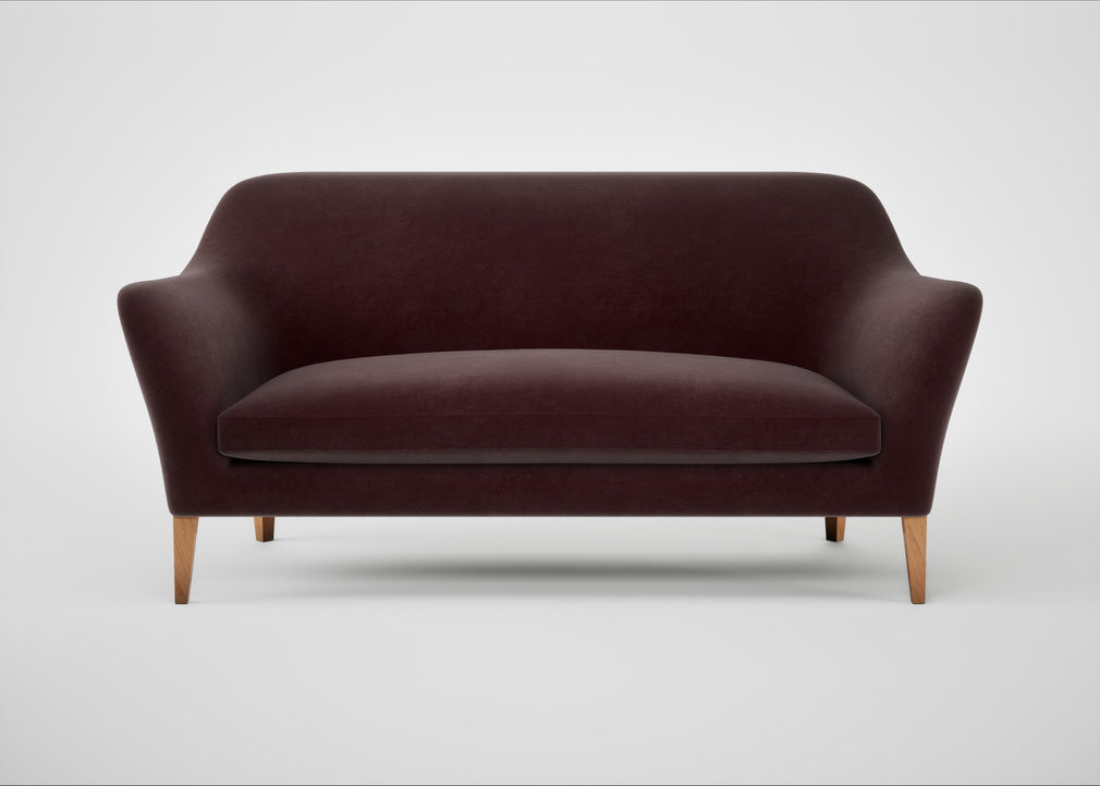 Wallis 3 Seater Sofa Smart Luxe Velvet Acorn / Natural